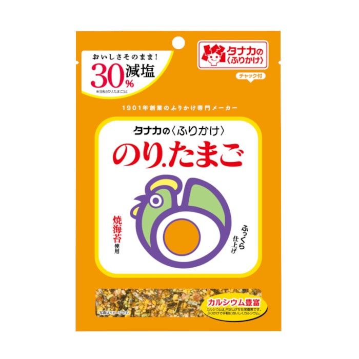 30%減塩 ふりかけ のりたまご 田中食品 40g