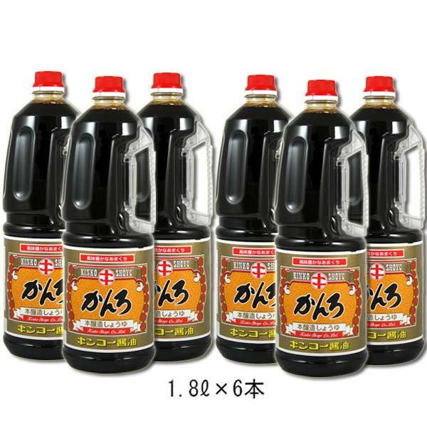キンコー醤油　かんろ　1.8L　6本　セット　おはらみそ本舗　甘口醤油　鹿児島