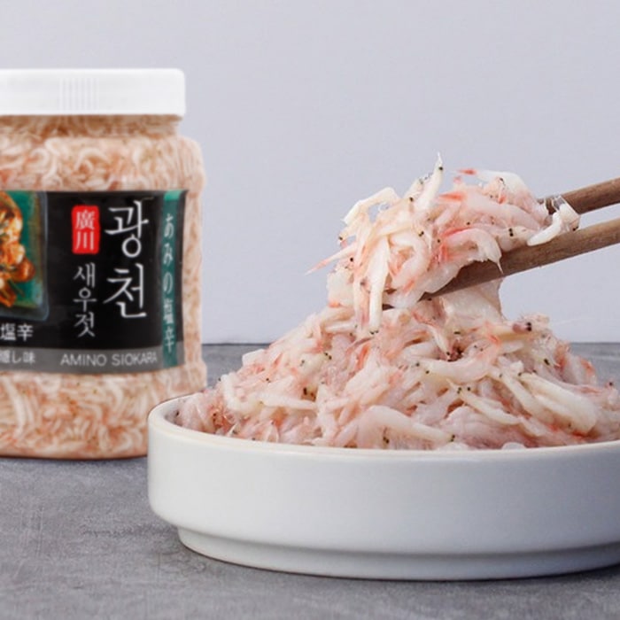 [カンチョン] アミの塩辛 / 1kg キムチ漬けに欠かせないあみ塩辛 漬物 アミの塩漬け 調味料 （冷凍）