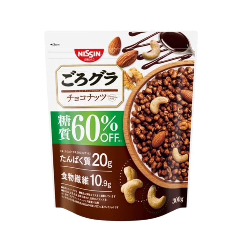 [3個]日清シスコ ごろグラ 糖質60%オフ チョコナッツ　300g　賞味期限2026.10.31