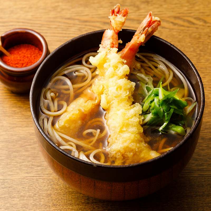 海老天そば2食・ざるそば2食（瞬そば）