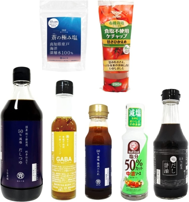 減塩 塩ぬき屋 7種 調味料セット 化学調味料 保存料 無添加