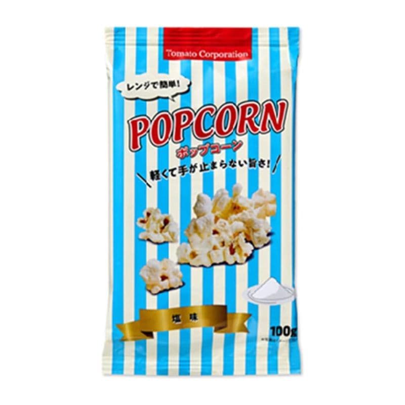 [5個]トマトコーポレーション レンジ簡単ポップコーン塩　100g　賞味期限2026.08.31