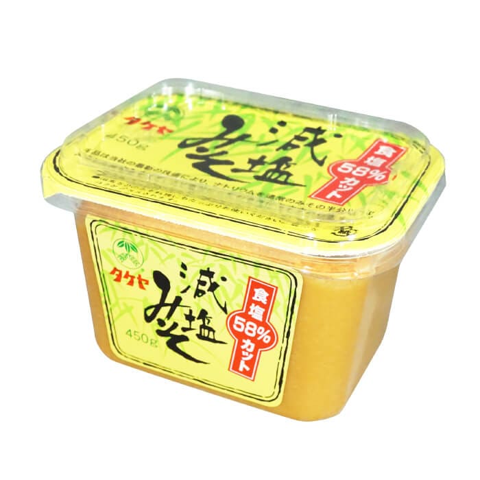 【58%減塩】タケヤ 減塩 味噌 (化学調味料無添加) 450g×２個セット