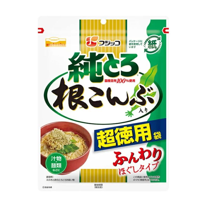 [5個]フジッコ 純とろ 根こんぶ入り 超徳用袋　47g　賞味期限2026.05.31【賞味期限間近】