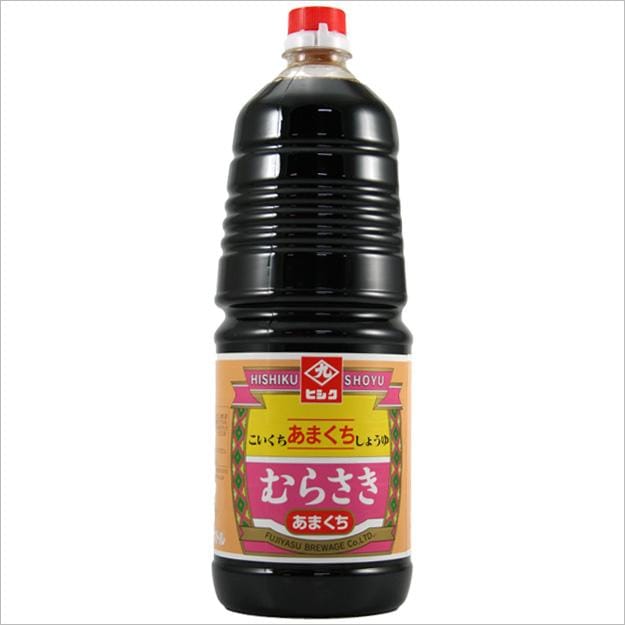 藤安醸造 ヒシク 濃口醤油 むらさき甘口 ペット 1800ml