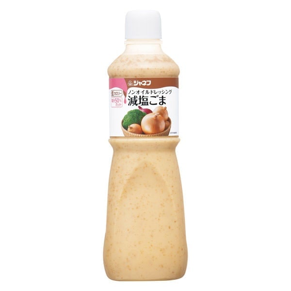 【50% 減塩 ドレッシング】ジャネフ ノンオイル 減塩 ごま １本【お徳用1000ml】