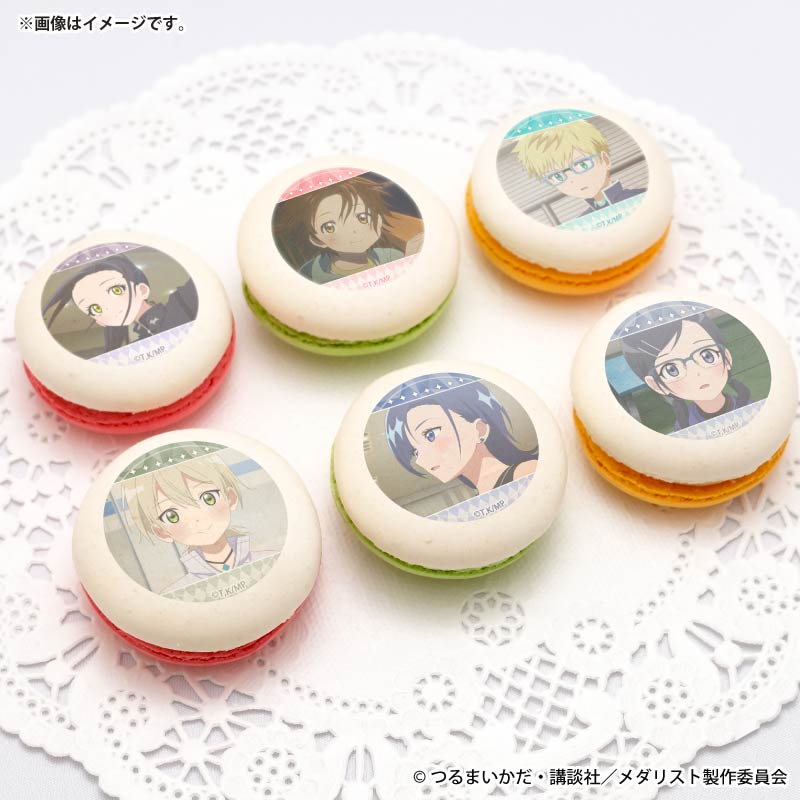プリマカロン6個セット（結束いのり＆狼嵜 光＆?鳥理凰＆八木夕凪＆岡崎いるか＆亜昼美玖）【特典缶バッジ付き】[メダリスト]