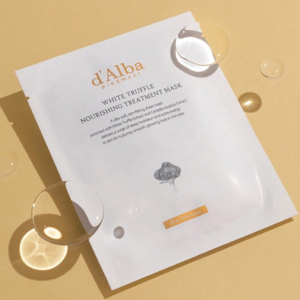 [d\'Alba] ダルバ ホワイトトリュフ ナリシング トリートメント マスクパック / 1枚 シートマスク 低刺激 水分たっぷ...