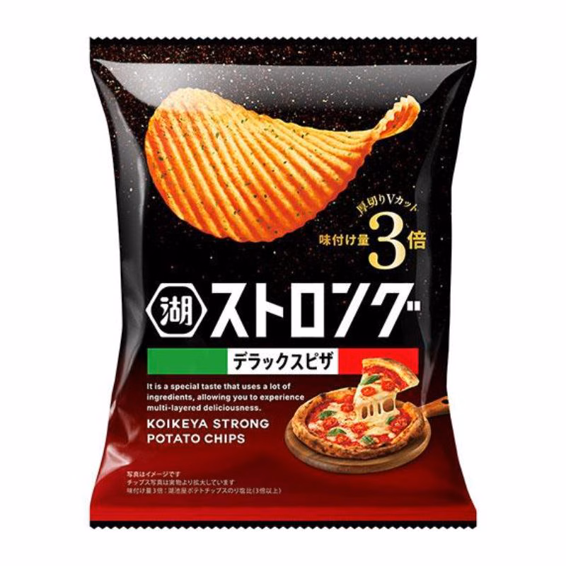 [3個]【JB直送品】湖池屋 ストロング デラックスピザ　53g　賞味期限2026.12.30