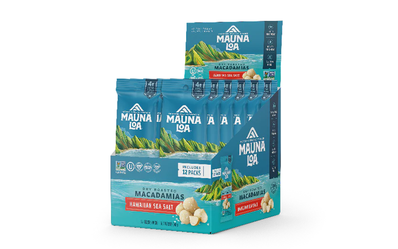 【ハワイのお土産】マウナロア マカダミアナッツ お配り用パック12袋（塩味）