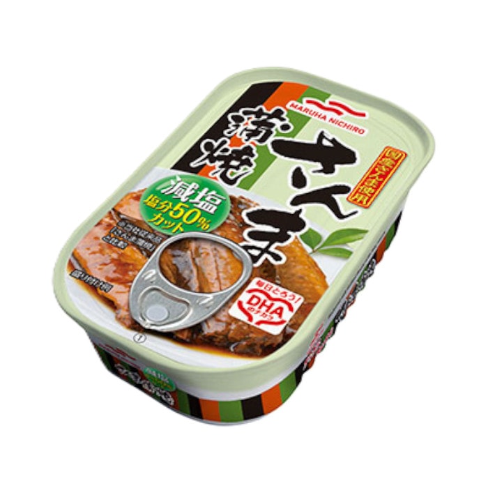 50%減塩 さんまの蒲焼 マルハニチロ 100g×2缶セット