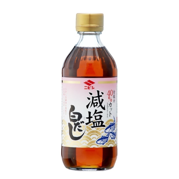 【塩分40％カット】減塩 白だし360ml×2本セット