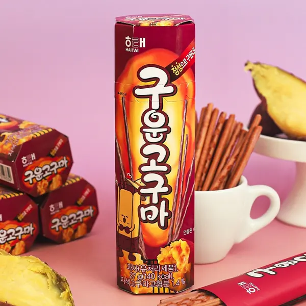 [ヘテ] 焼き芋スティック グウンゴグマ / 27g 焼き芋味 スティックお菓子 プリッツ 韓国お菓子 スナック