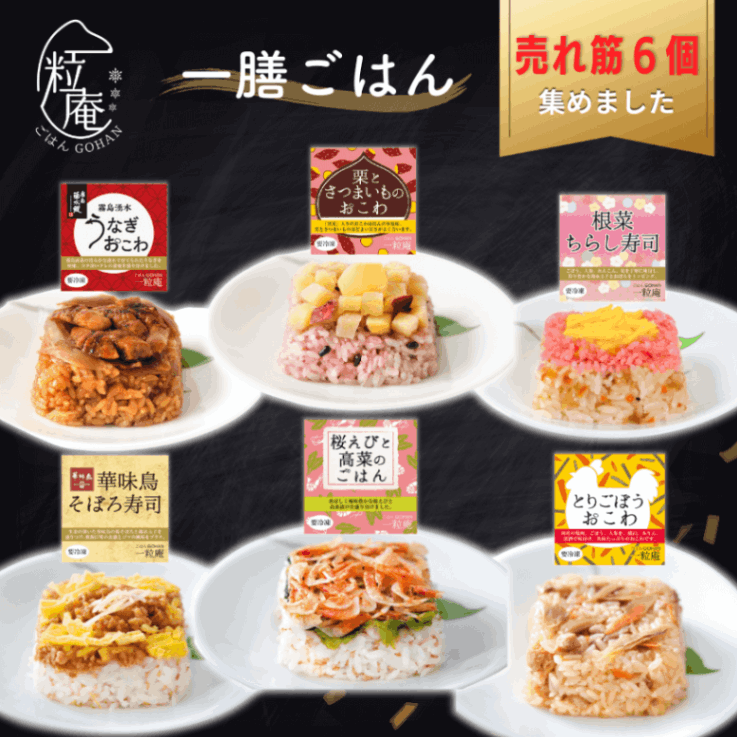 一膳ごはん 売れ筋6個集めました｜熟成米使用｜電子レンジで約2分半の簡単調理！