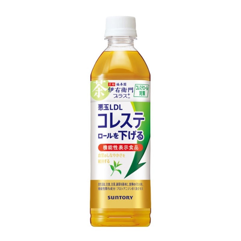 [5本]サントリー 伊右衛門プラス コレステロール対策（機能性表示食品）　500ml　賞味期限2026.03.31