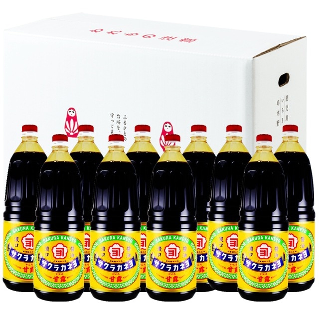 サクラカネヨ　濃口醤油　甘露　1.8Ｌ × 10本　吉村醸造　鹿児島