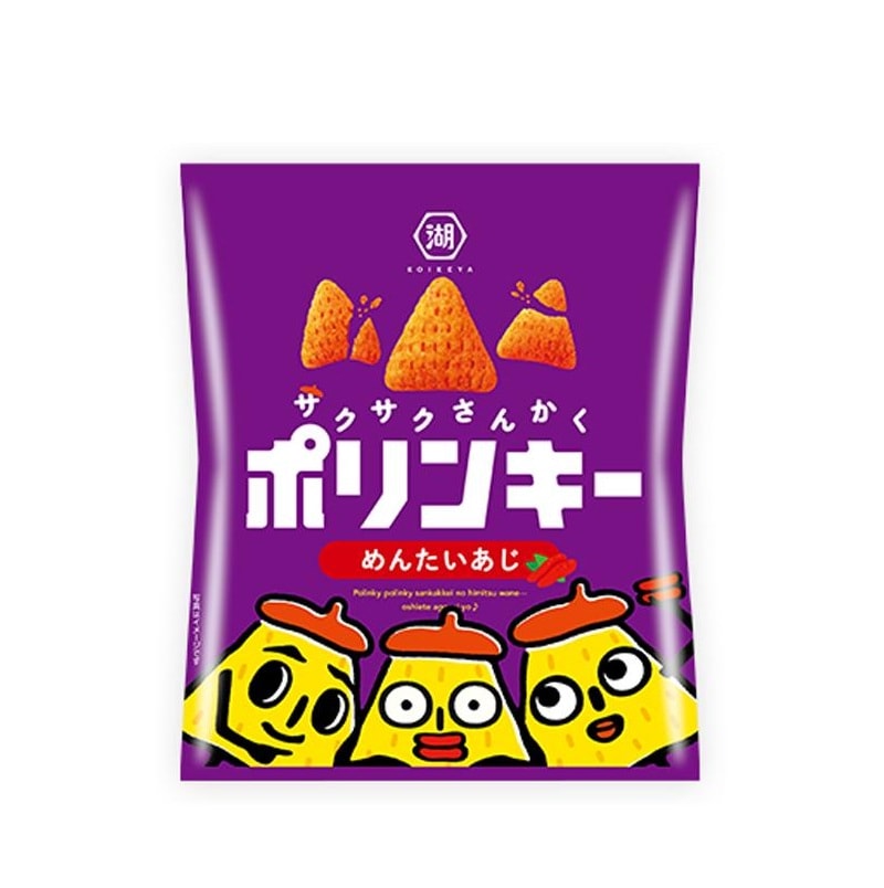 [3個]湖池屋　ポリンキー　めんたい　55g　賞味期限2026.03.31