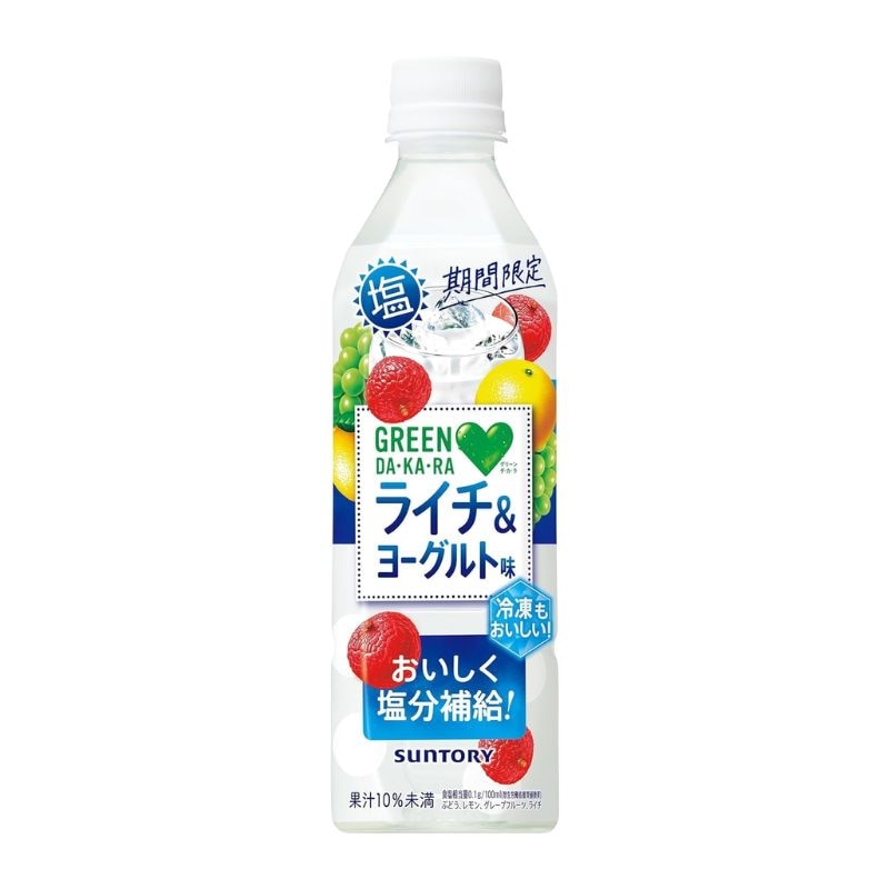 [24本]サントリー GREEN DA・KA・RA 塩ライチ＆ヨーグルト　490ml　賞味期限2026.07.31
