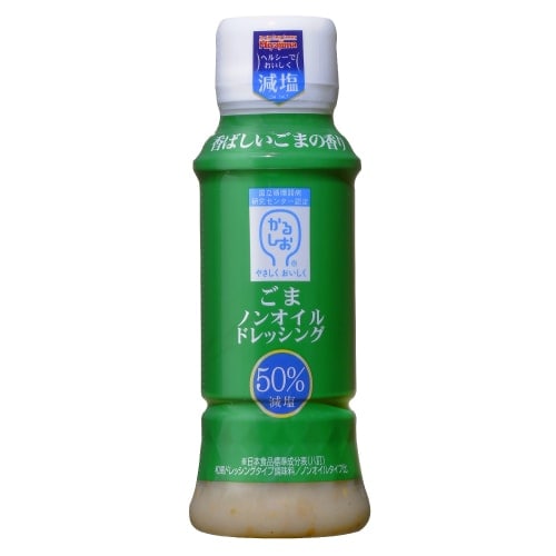 50%減塩 ごま ノンオイル ドレッシング 宮島醤油 170ml